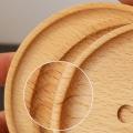Japanese Creative Wooden Cute Bear Coaster Teacup Non-slip Coaster