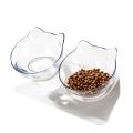 Non-slip Double Cat Bowl with Stand Pet Feeding Cat for Dogs Feeder