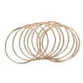 10 Pack 3 Inch Gold Dream Catcher Rings Hoops Macrame Ring for Crafts
