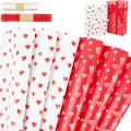 Wrapping Paper Sheets Set Of 6,valentine's Day Wrapping Paper,70x50cm