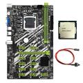 B250 Btc Motherboard with G3900 Cpu+switch Cable Support Vga+hd