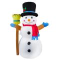 4 Feet Christmas Inflatable Snowman Outdoor Decor ,eu Plug