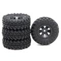 4pcs 55x20mm Wheel Rims Tires Tyre Set for Axial
