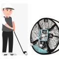 Golf Set Net Golf Chipping Net Golf Nets for Backyard Driving Black+blue