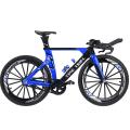 1:10 Scale Diecast Bicycle Mountain Tt Bike Model Mini for Home Blue