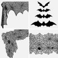 Decorations Black Spider Web Tablecloth for Halloween Decor