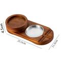 Solid Wood Cigar Ashtray Holder Home Decor Ashtray Accessories B