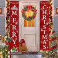 Christmas Porch Sign Christmas Banners for Indoor Outdoor Front Door