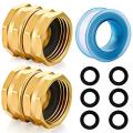 Solid Brass Garden Hose Fittings Connectors Adapter 2 Pcs