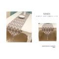 Table Runner Neo-classical Lattice Geometric Relief High-end Bed Flag