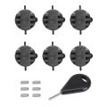 6pcs Surfboard Tail Rudder Slot for Fcs Style Fin Plugs,black