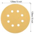 100pcs Sanding Disc, 800 Grit 5 Inch Sanding Sheet, 8 Holes