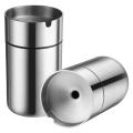 Car Ashtray with Lid 2 Pieces Stainless Steel Ashtrays
