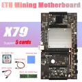 X79 Btc Mining Motherboard H61+e5 2620 Cpu+recc 4g Ddr3 Ram