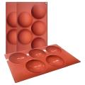 3 Pack Large Semi Sphere Silicone Mold, Chocolate Mold