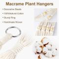 5 Pack Macrame Plant Hangers Outdoor Indoor Hanging Planters +5 Hooks
