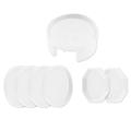 Coaster Resin Molds,7 Pack Diy Casting Mold Silicone Coaster