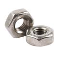 100pcs M3 3mm Female Thread Hex Metal Nut Fastener Silver Tone