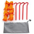 Camping Tent Rope Ground Peg Set Reflective Rope with Rope Buckle,e