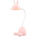 Rabbit Led Table Lamp Kids Desk Bunny Night Light Bedroom Decor Pink