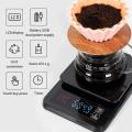 Kitchen Coffee Scale with Timer 5kg/0.1g with Touch Screen Display