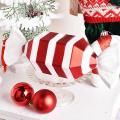 Christmas Decorations Scene Layout Ornaments 30cm Red and White -d