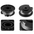 4pack String Trimmer F016800569 Spool Line with Spool Cover for Bosch