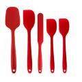 5pcs Silicone Spatula Set with Heat Resistant,silicone Spatula,red