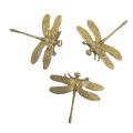3 Pcs Brass Dragonfly Handle Simple Nordic Cabinet Gold Drawer Door
