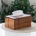 Wooden Tissue Box,paper Napkin Holder Case for Bathroom Bedroom