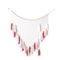 Macrame Wall Hanging-large Macrame Wall Hanging with Wood Beads-pink