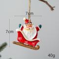 Christmas Snowman Santa Claus Resin Small Pendant Hanging Organs
