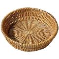 Hand-woven Wicker Basket for Fruit, Vegetable, Gift Basket -25 X 8cm
