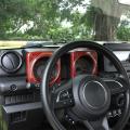 Car Dashboard Decoration Cover for Suzuki Jimny, Abs Red Carbon Fiber