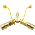 1/4inch Rv Propane Quick Connect Y Splitter Adapter