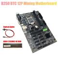 B250 Btc Mining Motherboard with Ddr4 4g 2133mhz Ram+switch Cable