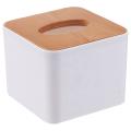 Square Wooden Tissue Box Napkin Holder Storage Fashion Tissue Case