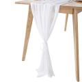 Table Runner 27x118 Inches Wedding Table Decorations White