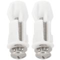 Toilet Seat Hinges Screws Wc Hole Fixing Easy Installation 2 Pack