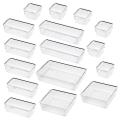 16pc Cosmetic Bathroom Multi-function Compartment Drawer Storage Box