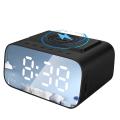 Digital Alarm Clock Usb Charging Station, Bluetooth Speaker,large Led