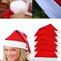 Bulk Christmas Santa Hats for Adults, Classic Red Xmas Holiday Hats