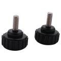 M4 X 10mm Round Head Screw On Thumbscrews Knurled Clamping Knob 2 Pcs