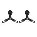 2 Pack Double Hooks Suction Cup Anchor with Securing Hook Black
