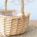 Wicker Basket with Handles and Lining,for Picnic,fruits and Vegetable