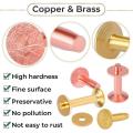 Copper Rivets for Leather, with Burrs,for Making Fasteners Kit
