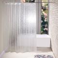 Clear Eva Shower Curtain Liner Waterproof 3d 71inch X79inch, 12 Hooks