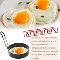 Egg Yolk Breakfast Omelette Ring Thick Omelette Mold with Silicone