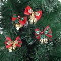 26pcs Christmas Bow with Bells Mini Bowknot Ornament