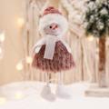 Creative Santa Figure Dolls Pine Tree Pendant Mini Dolls,snowman
